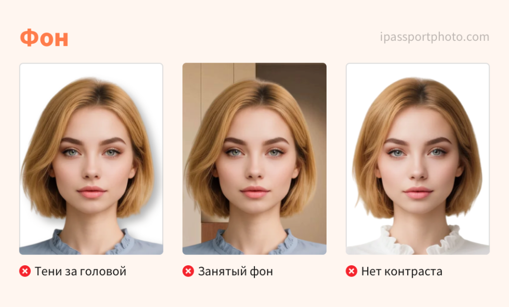 Требования к фото на документы - Фон 