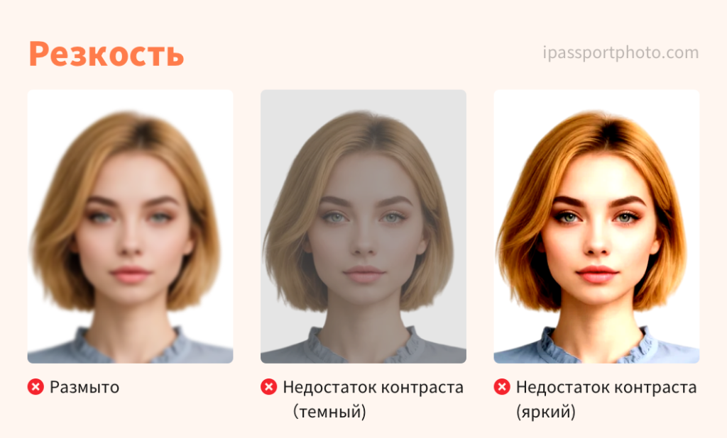 Требования к фото на документы - Резкость 